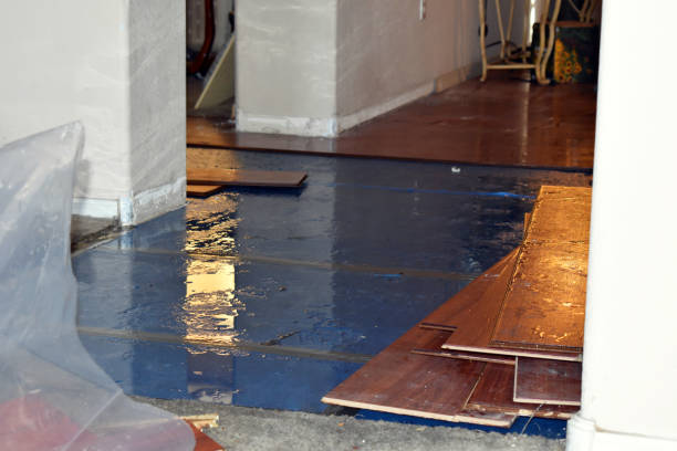 Professional Flood Damage Restoration technician working in Camden, AR